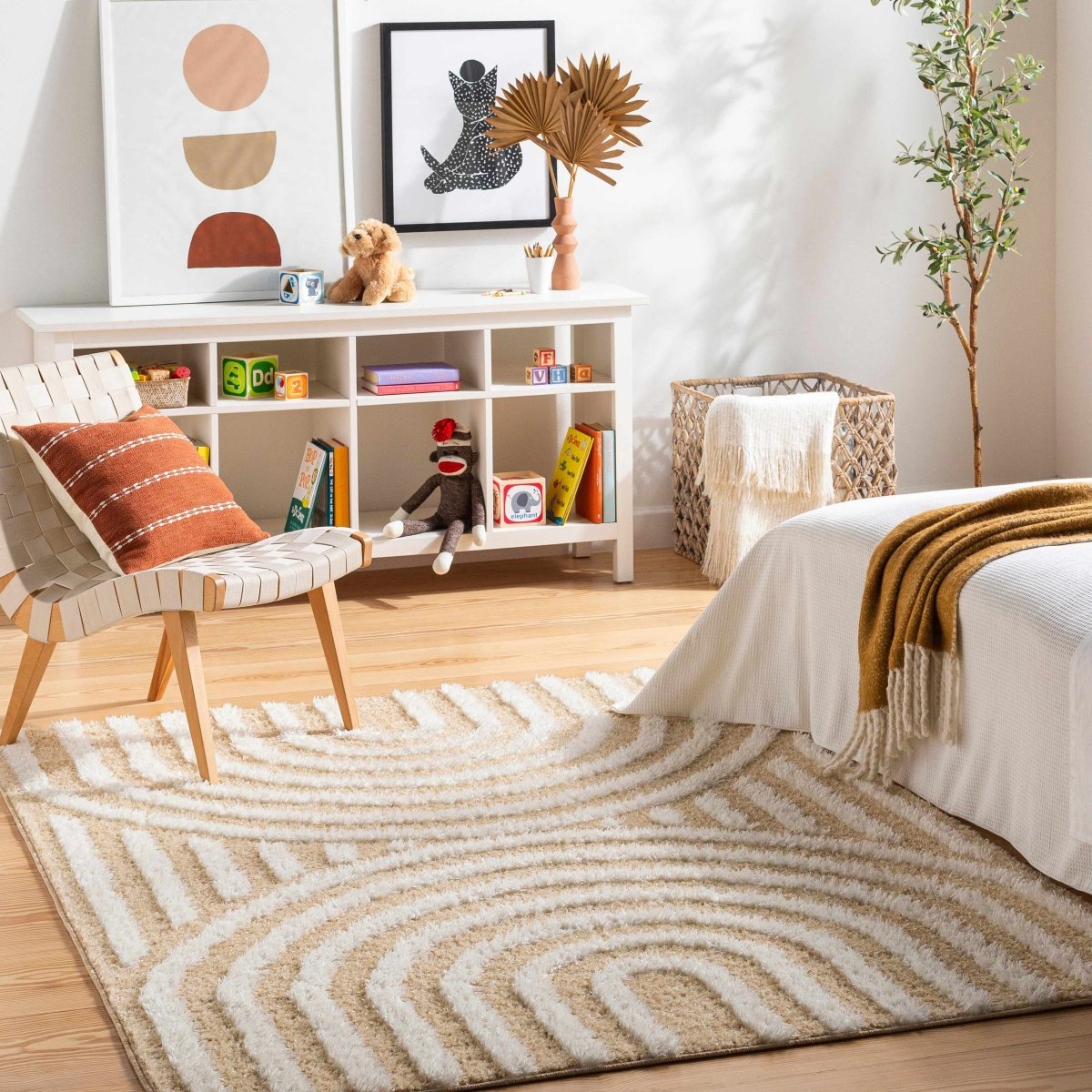 Hauteloom Arnel Beige Area Rug - lily & onyx