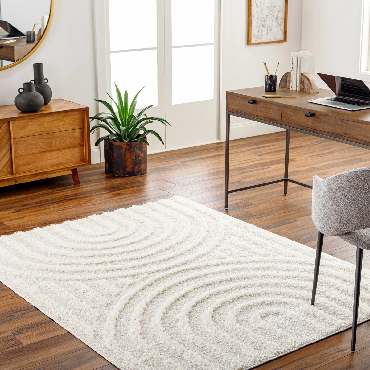 Hauteloom Arnel Cream Area Rug - lily & onyx