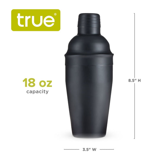 Load image into Gallery viewer, TRUE Ash™ 18oz Matte Black Cocktail Shaker - lily &amp;amp; onyx
