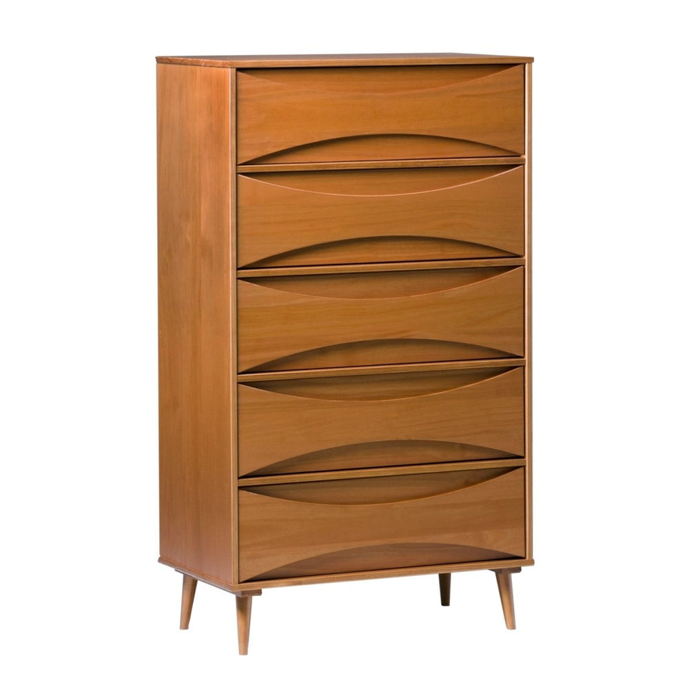 Walker Edison Atticus Solid Wood Mid-Century Modern Chest - lily & onyx