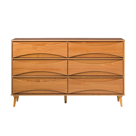 Walker Edison Atticus Solid Wood Mid-Century Modern Dresser - lily & onyx