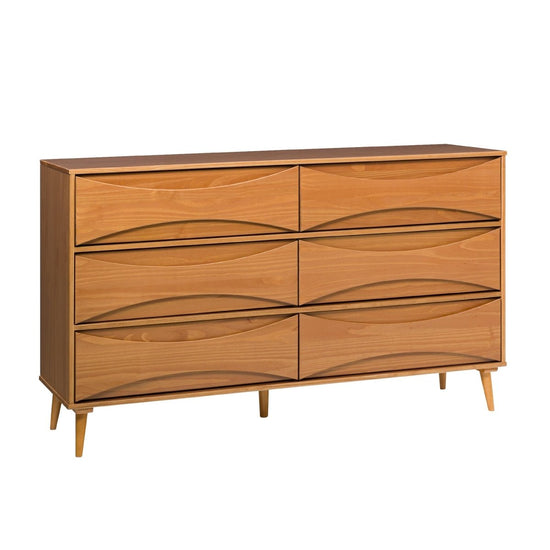 Walker Edison Atticus Solid Wood Mid-Century Modern Dresser - lily & onyx
