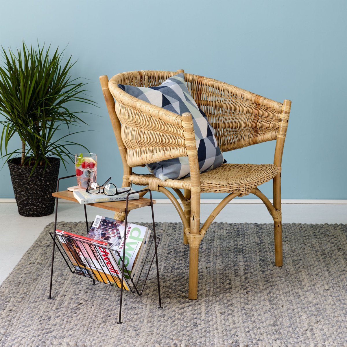 Load image into Gallery viewer, texxture Avello Natural Rattan Arm Chair - lily &amp;amp; onyx

