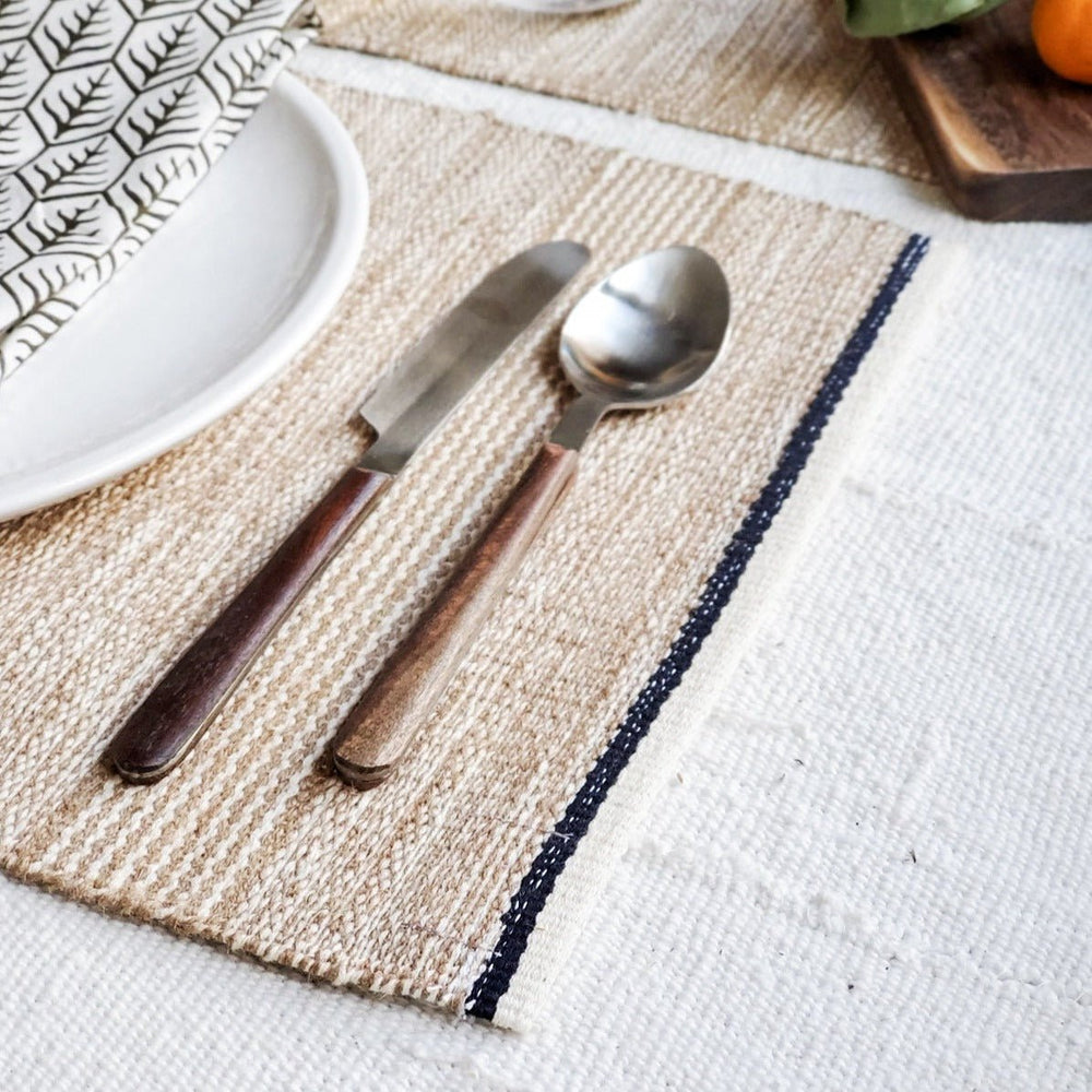 
                      
                        KORISSA Aya Jute Cotton Placemat, Set of 4 - lily & onyx
                      
                    
