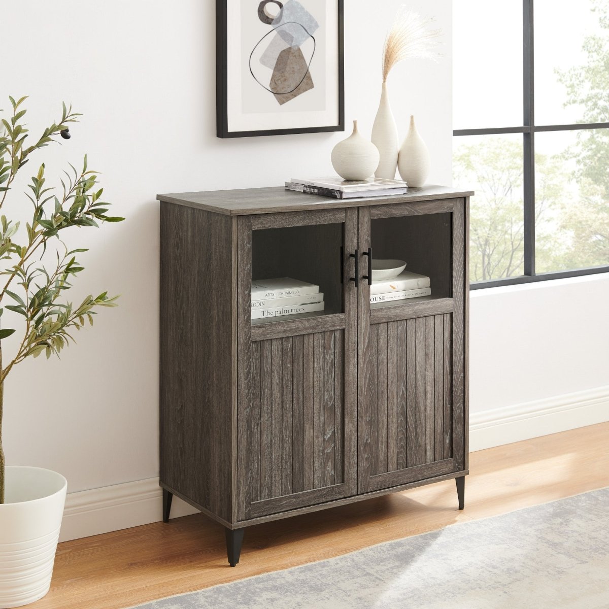 Walker Edison Babbett Transitional Accent Cabinet - lily & onyx