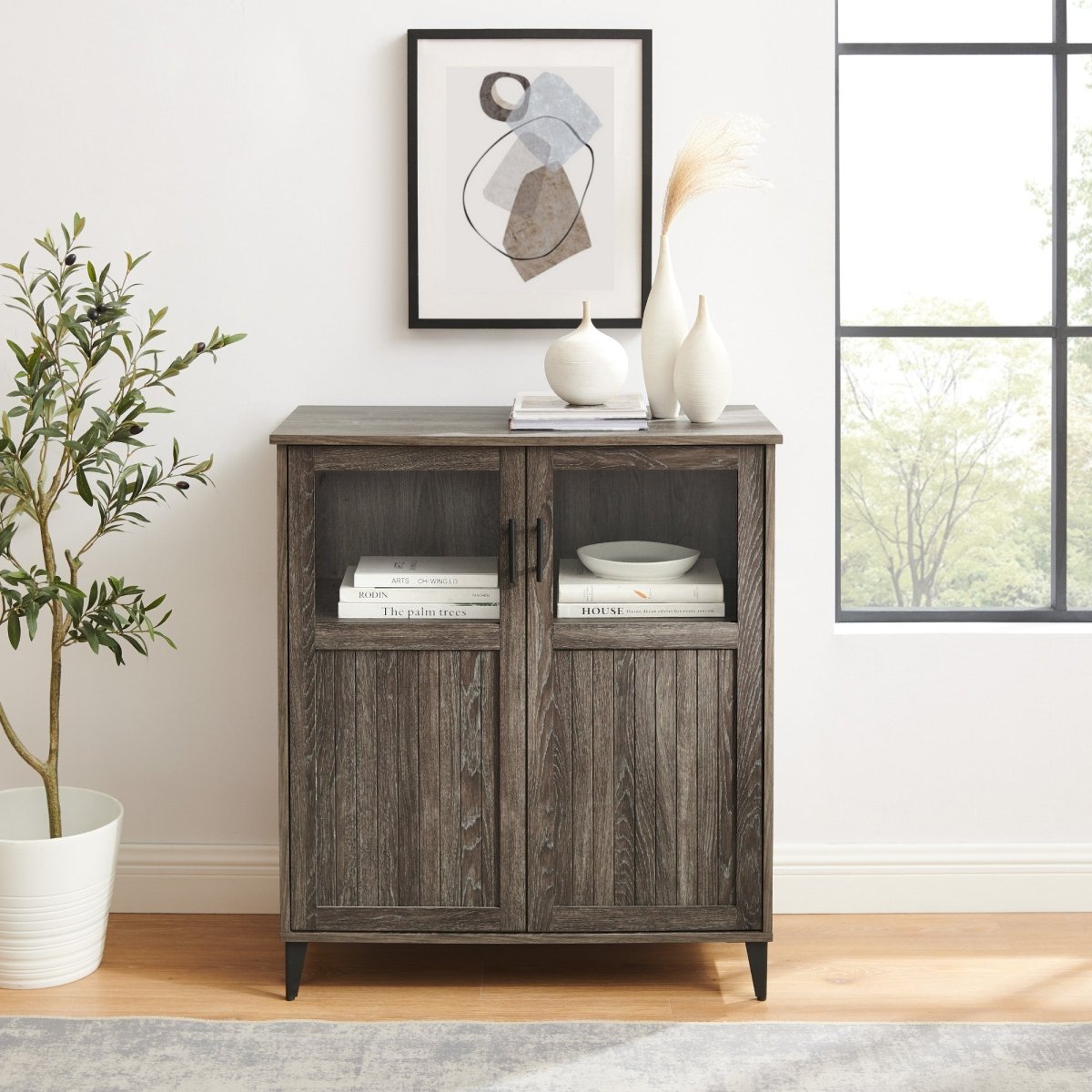 Walker Edison Babbett Transitional Accent Cabinet - lily & onyx