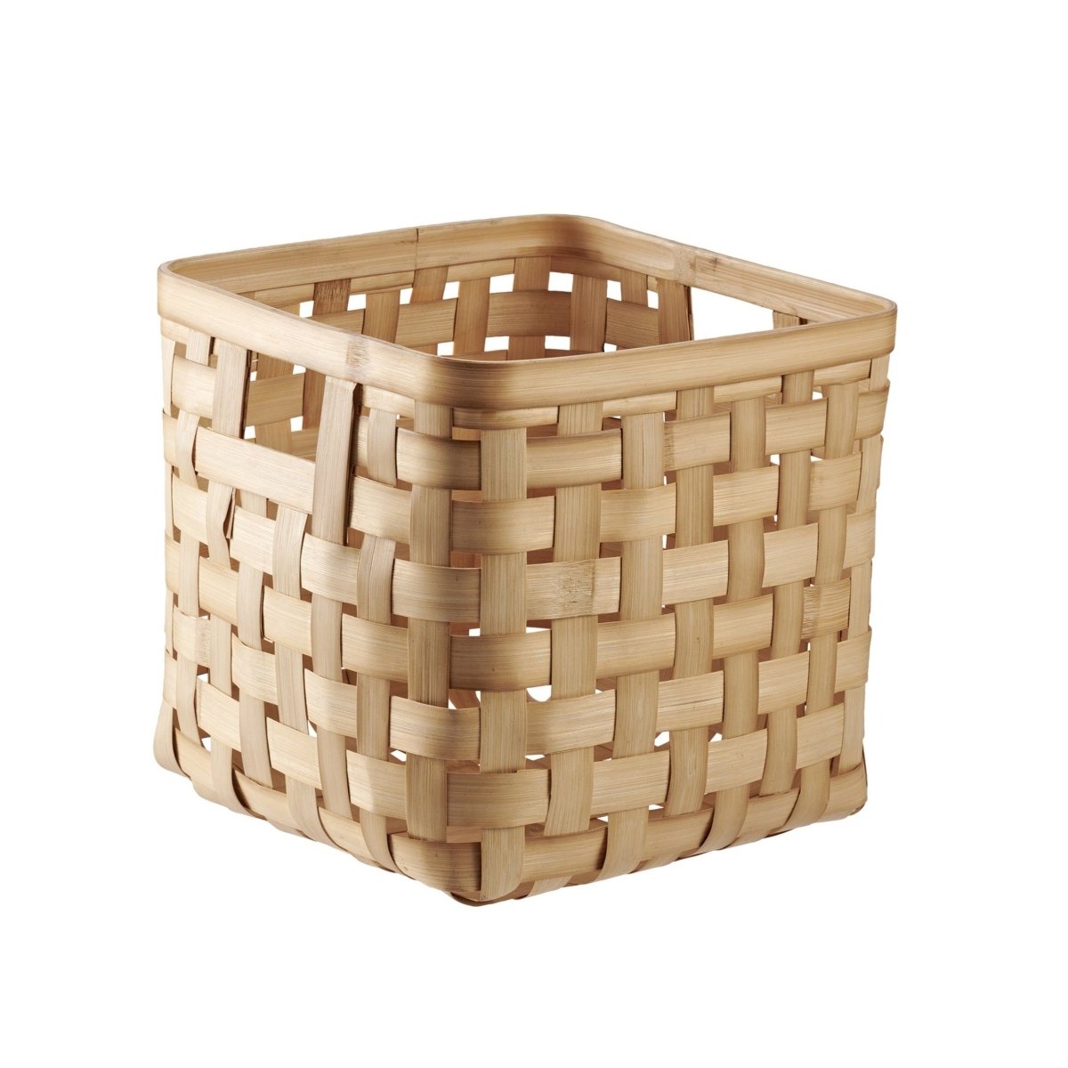 Load image into Gallery viewer, texxture Bahmi™ Woven Bamboo Storage Basket - lily &amp;amp; onyx
