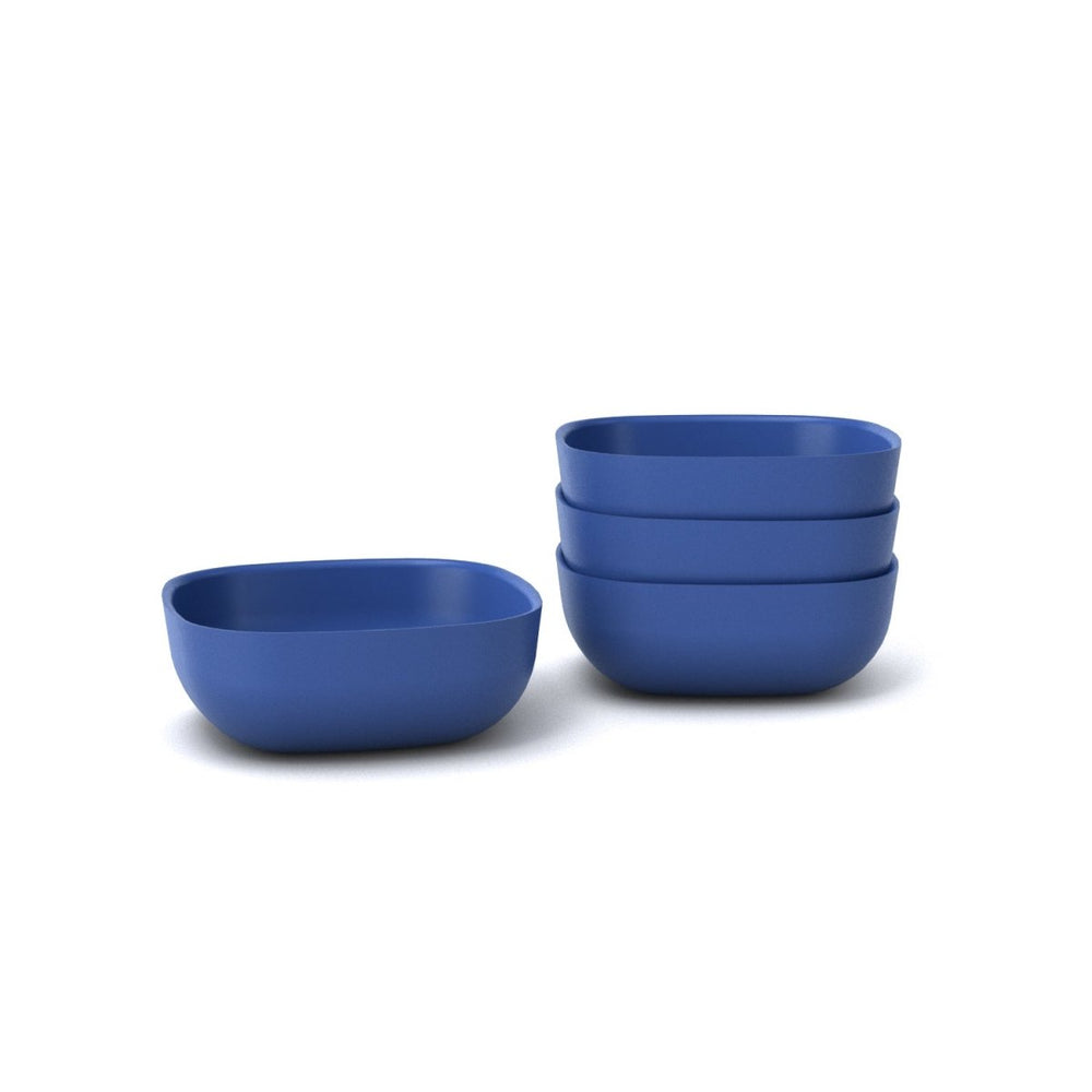 EKOBO Bamboo Cereal Bowl - 4 Piece Set - Royal Blue - lily & onyx