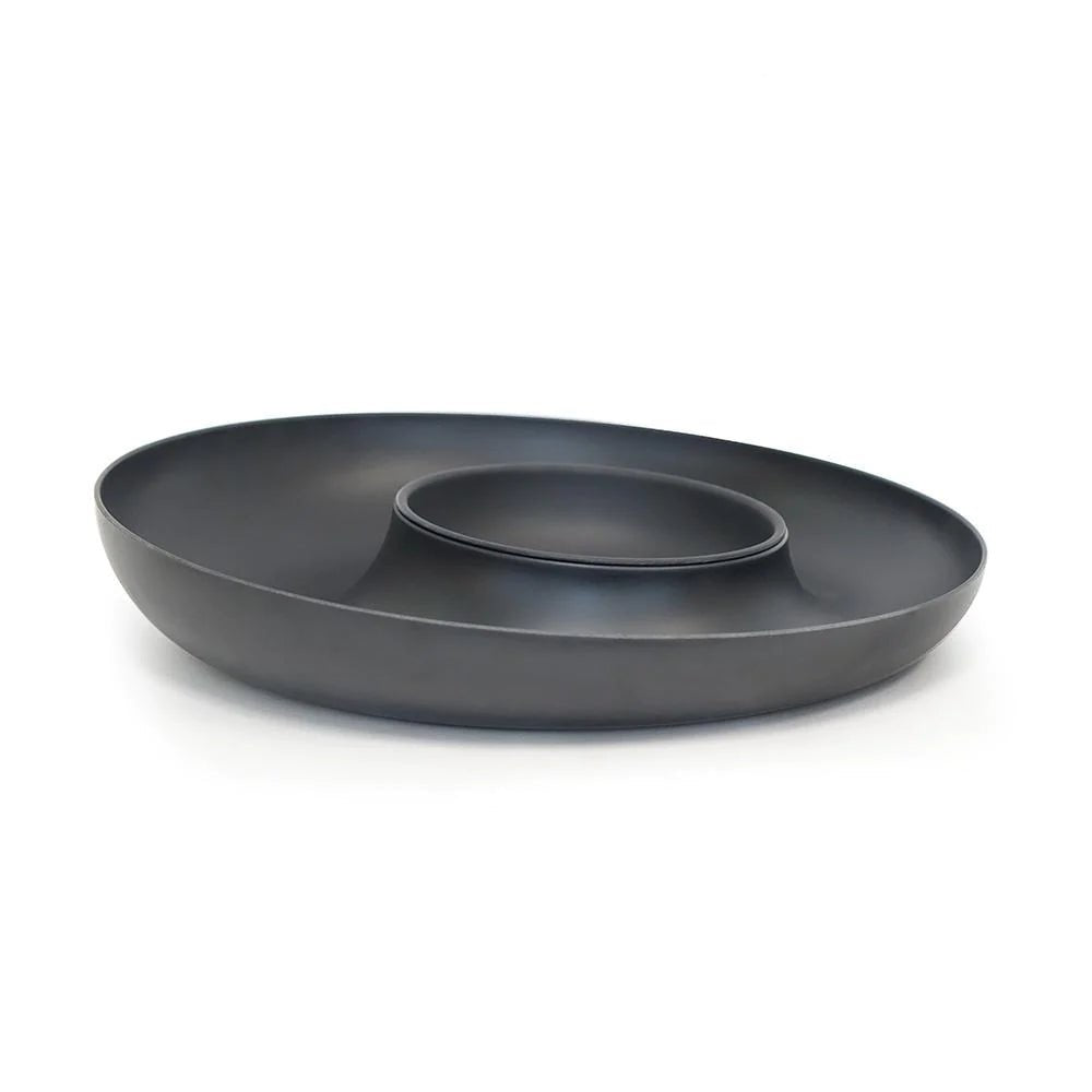 EKOBO Bamboo Chip & Dip Set, Black - lily & onyx