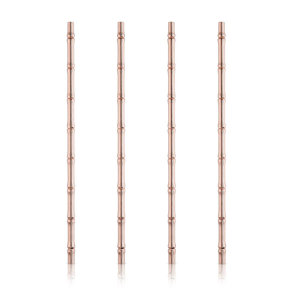 Viski Bamboo Copper Straws - lily & onyx