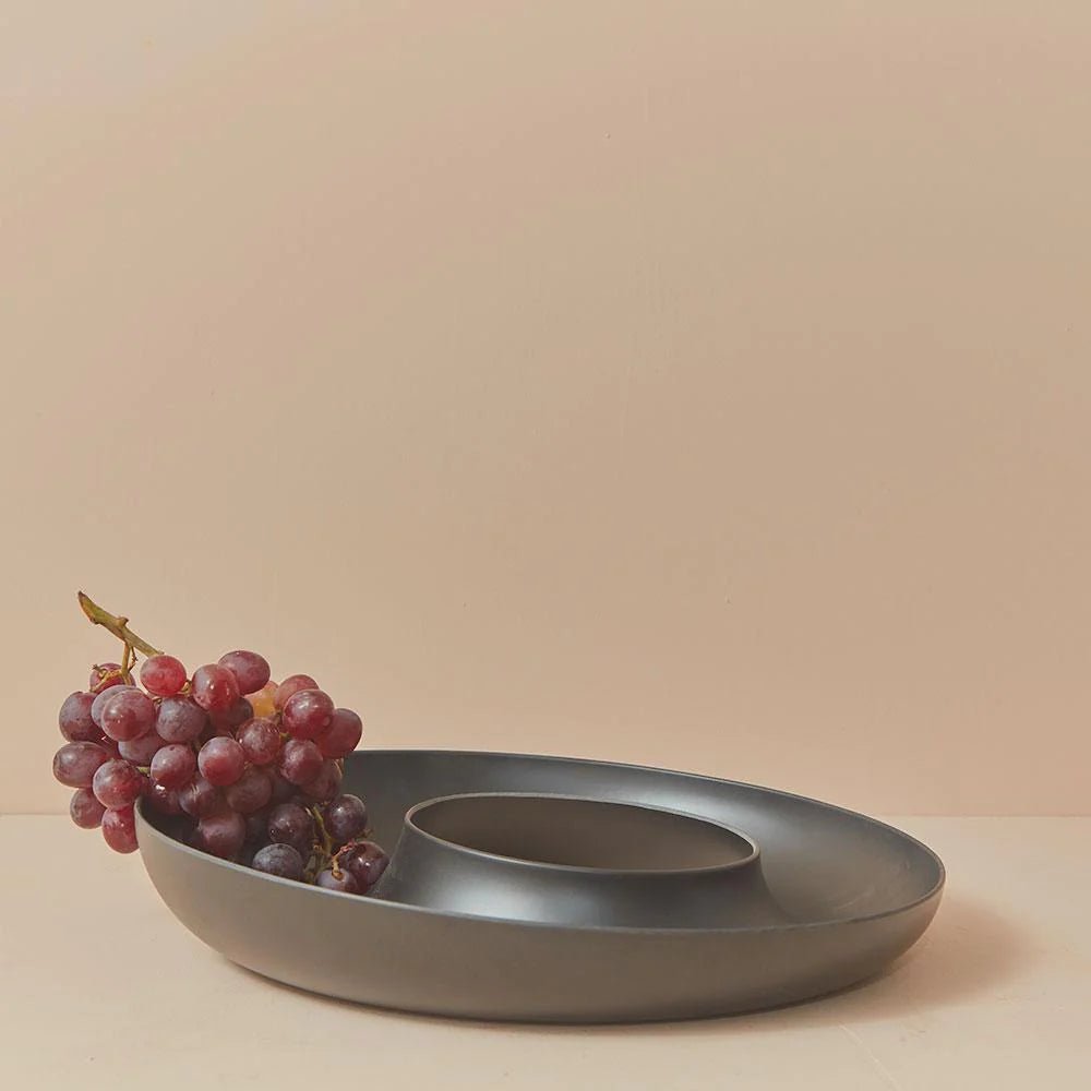 EKOBO Bamboo Fruit Bowl, Black - lily & onyx