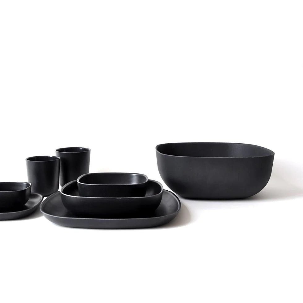 EKOBO Bamboo Large Salad Bowl - Black - lily & onyx