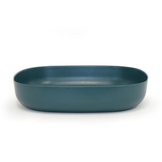 EKOBO Bamboo Large Serving Dish - Blue Abyss - lily & onyx