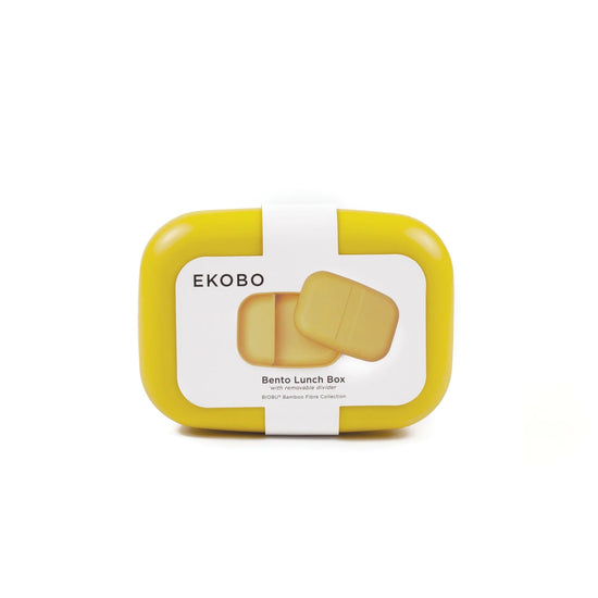 EKOBO Bamboo Rectangular Bento Lunch Box - Lemon - lily & onyx