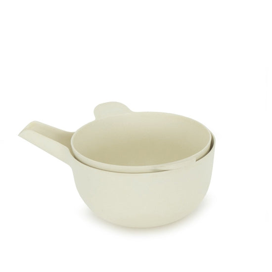 EKOBO Bamboo Small Mixing Bowl and Colander Set - Off White - lily & onyx