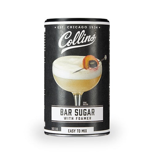Collins Bar Sugar With Foamer, 16 Oz - lily & onyx