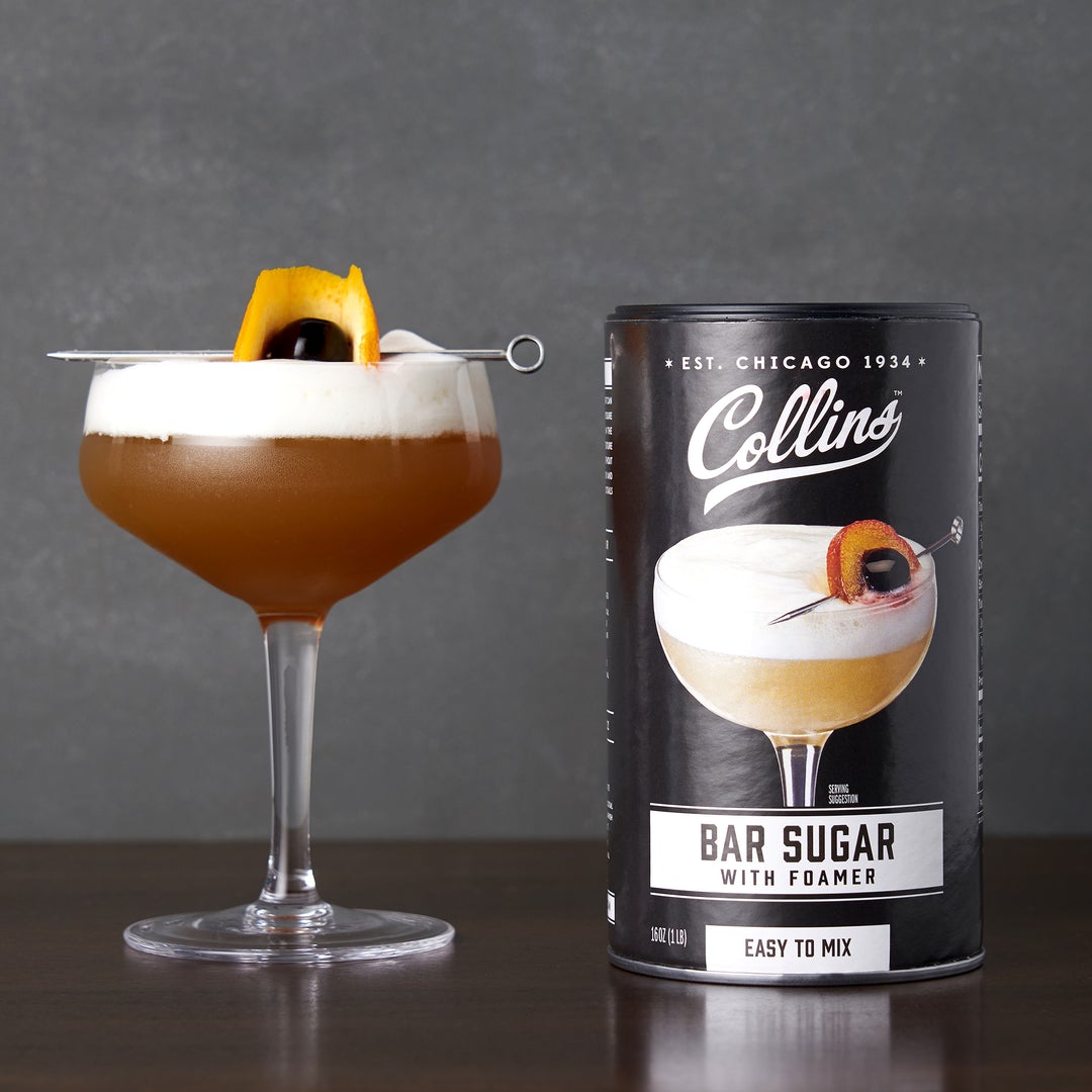 Collins Bar Sugar With Foamer, 16 Oz - lily & onyx