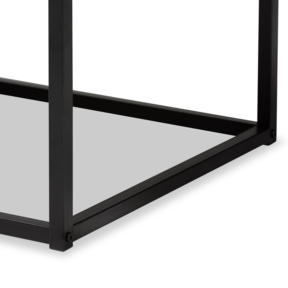 
                      
                        Baxton Studio Bardot Modern Industrial Walnut Brown Finished Wood And Black Metal Coffee Table - lily & onyx
                      
                    