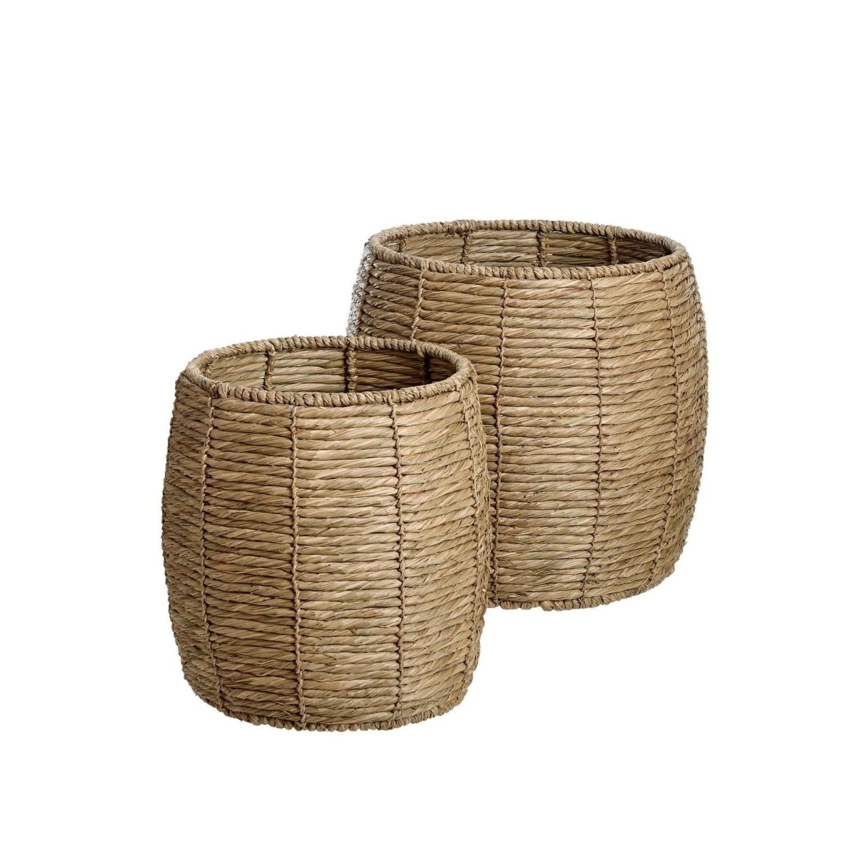 texxture Bari Water Hyacinth Basket, Set of 2 - lily & onyx