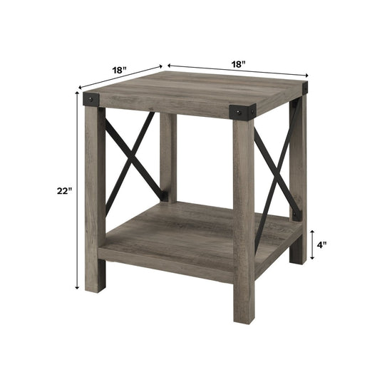 Walker Edison Barn Door Side Table - lily & onyx