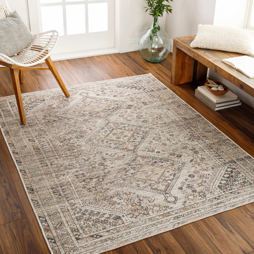 Hauteloom Barny Beige Washable Area Rug - lily & onyx