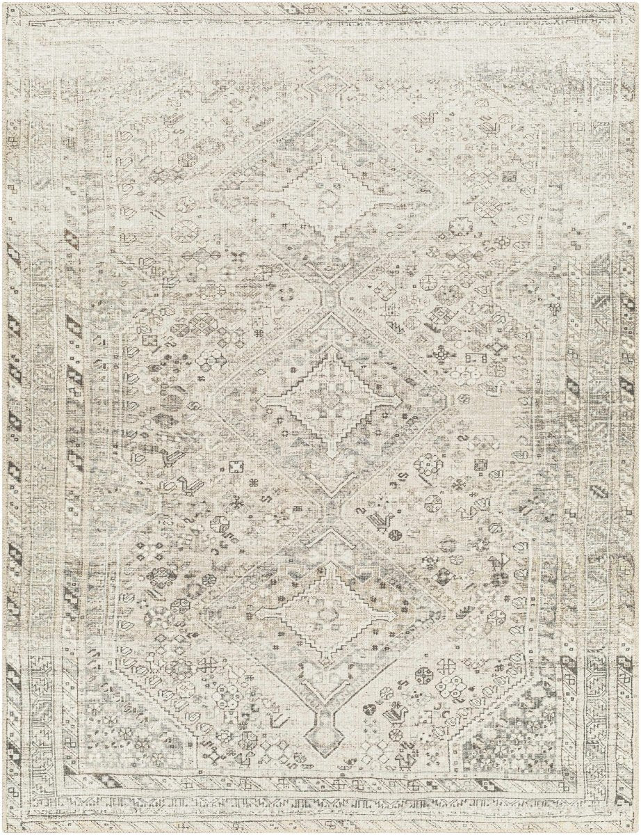 Hauteloom Barny Cream & Sage Washable Rug - lily & onyx