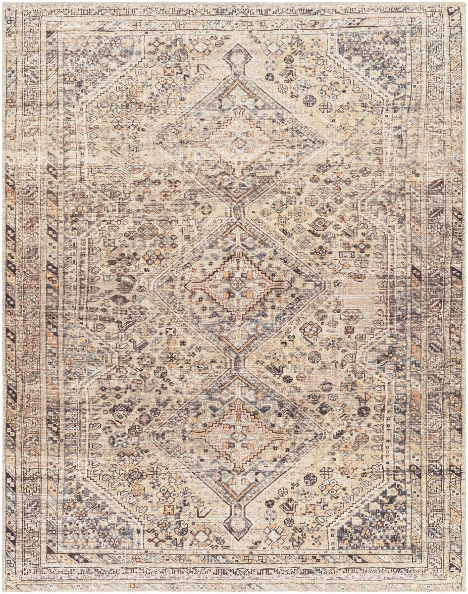 Hauteloom Barny Tan Washable Rug - lily & onyx