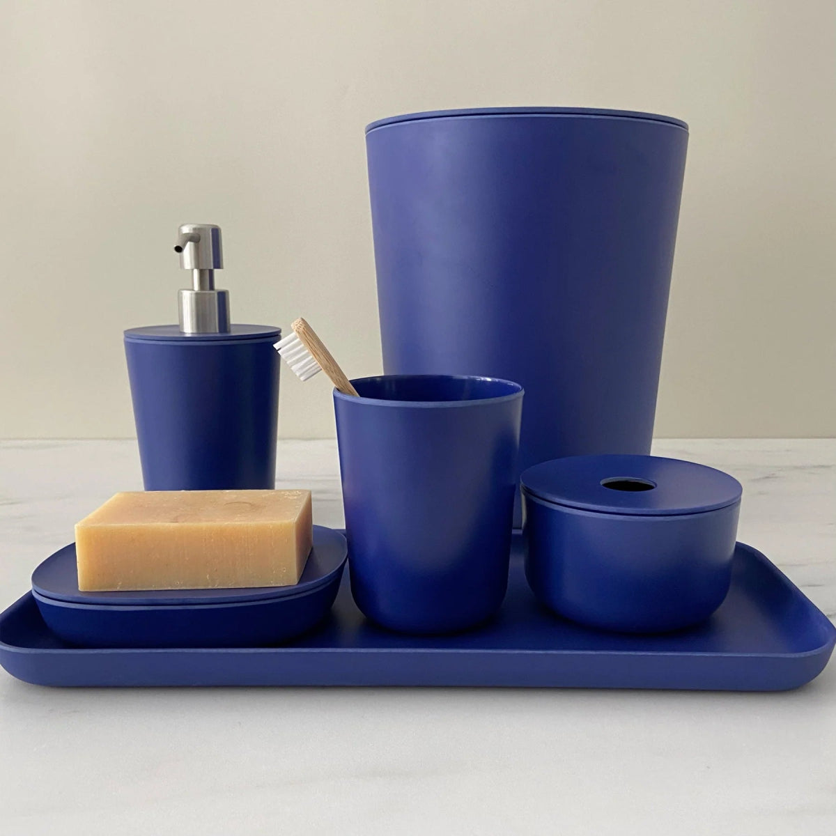 EKOBO Bathroom Bin - Royal Blue - lily & onyx