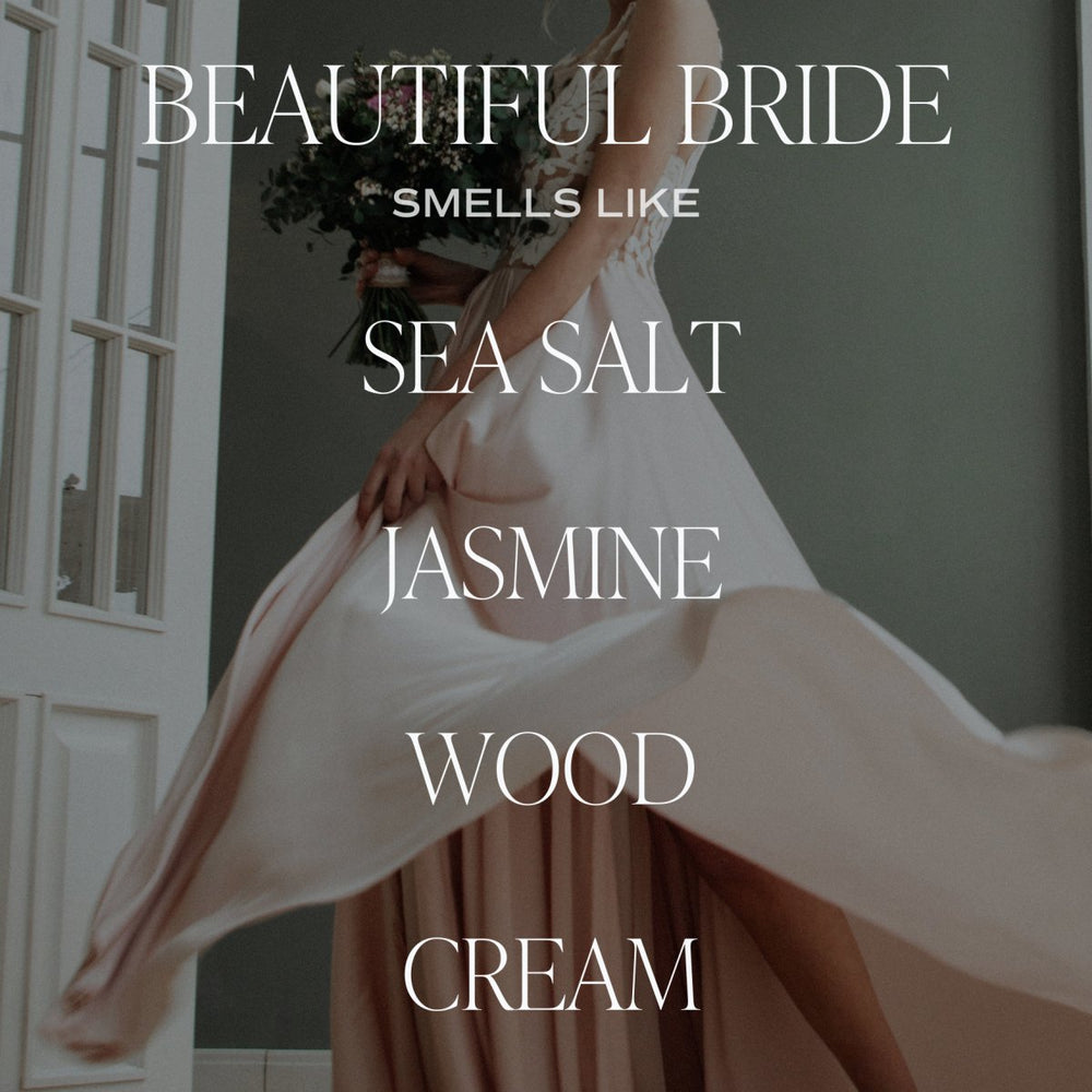 
                      
                        Sweet Water Decor Beautiful Bride Soy Candle - Large Quote Label - 9 oz - lily & onyx
                      
                    