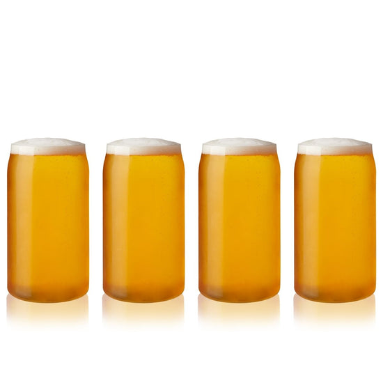TRUE Beer Can Pint Glasses, Set of 4 - lily & onyx