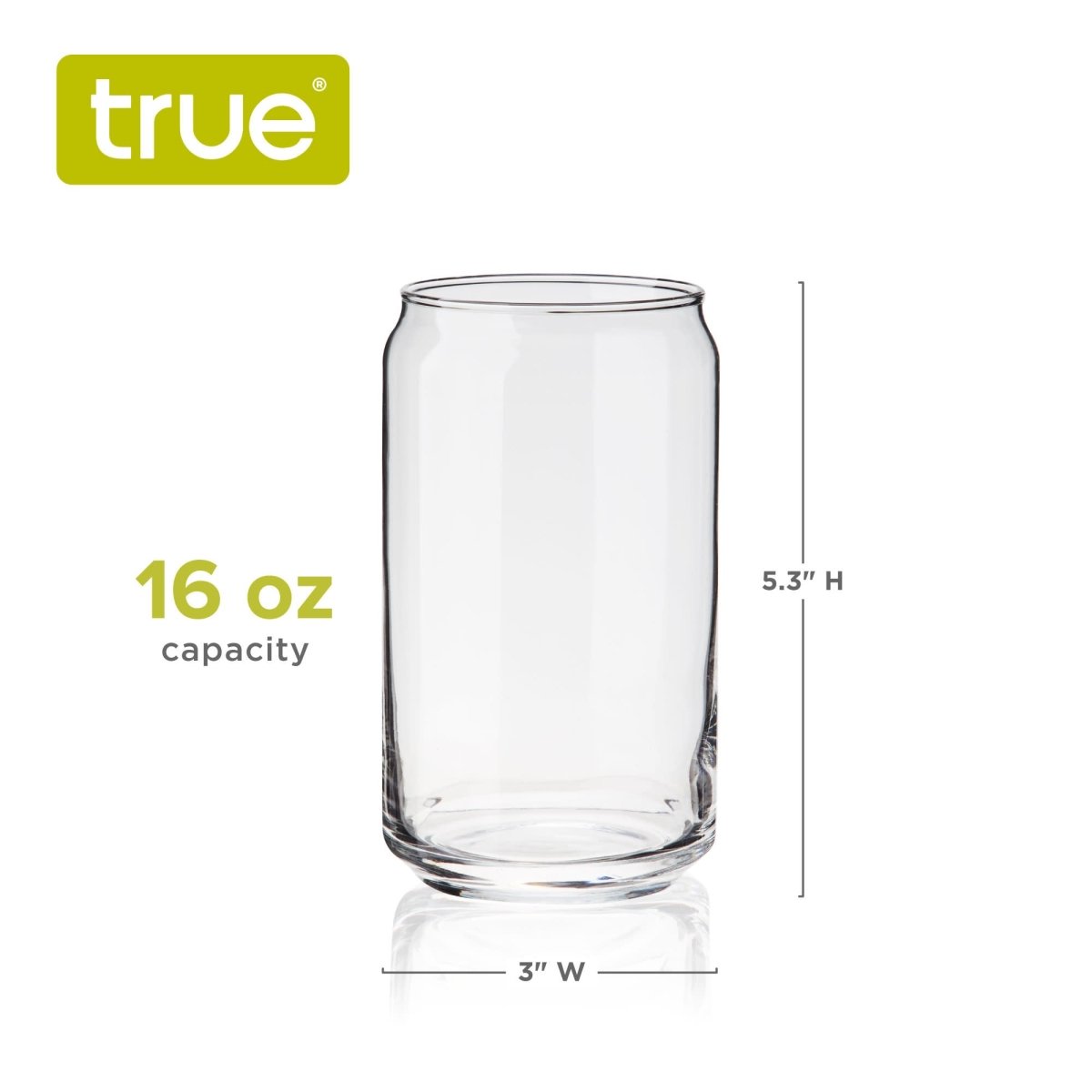 TRUE Beer Can Pint Glasses, Set of 4 - lily & onyx