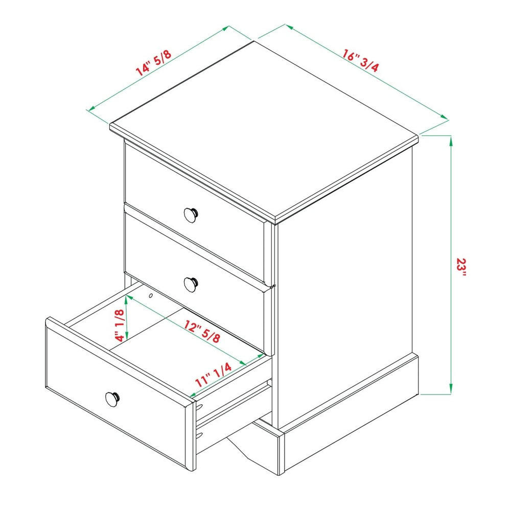
                      
                        Walker Edison Ben 3-Drawer Nightstand - lily & onyx
                      
                    