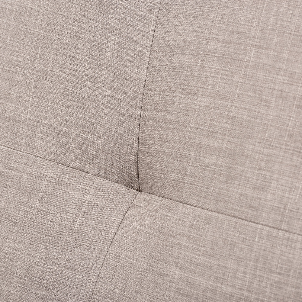 Baxton Studio Bianca Mid Century Modern Walnut Wood Light Gray Fabric Tufted Lounge Chair - lily & onyx