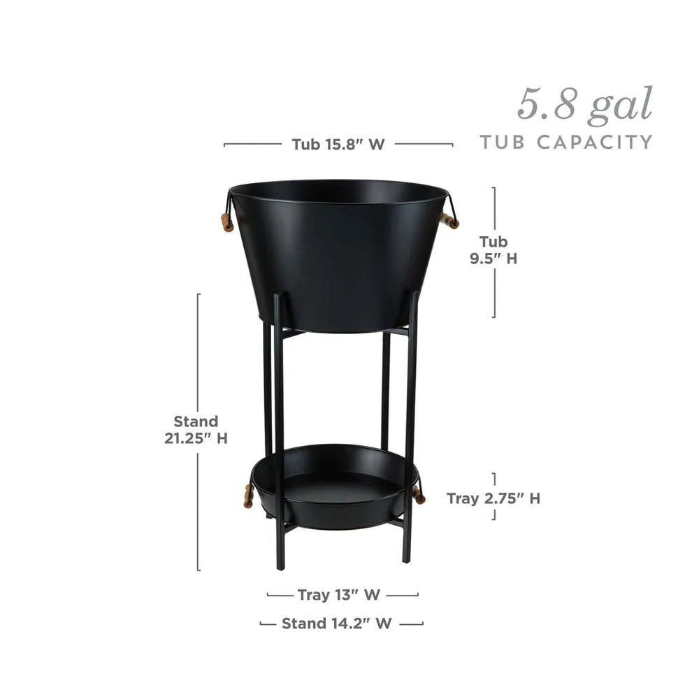 
                      
                        Twine Living Black Beverage Tub with Stand & Tray - lily & onyx
                      
                    