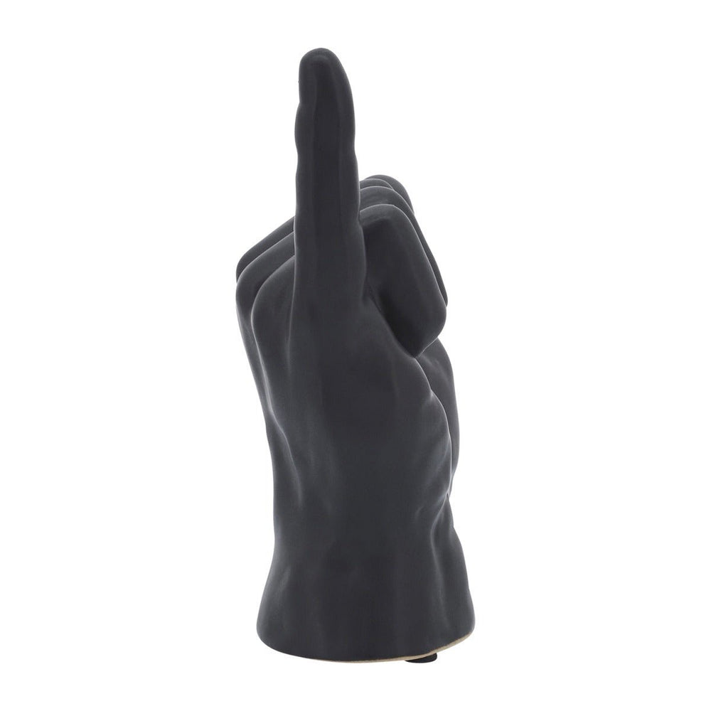 
                      
                        Sagebrook Home Black Hang Loose Ceramic Hand Figurine, 7" - lily & onyx
                      
                    