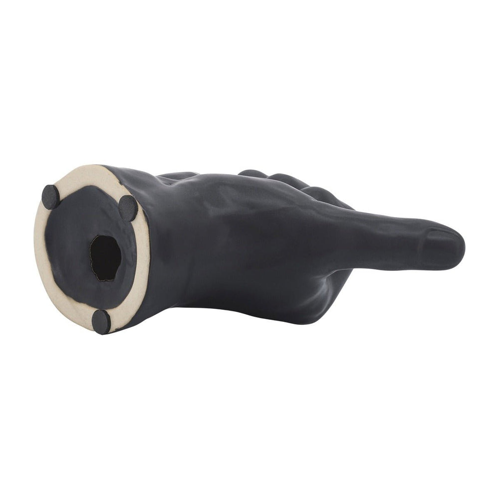 
                      
                        Sagebrook Home Black Hang Loose Ceramic Hand Figurine, 7" - lily & onyx
                      
                    