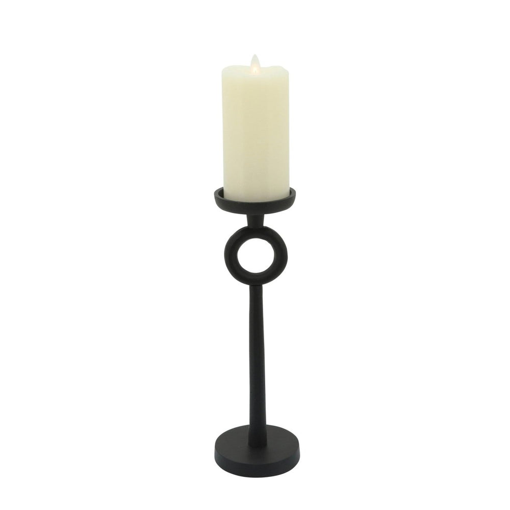 
                      
                        lily & onyx Black Metal Candle Holder with Circle Design - lily & onyx
                      
                    