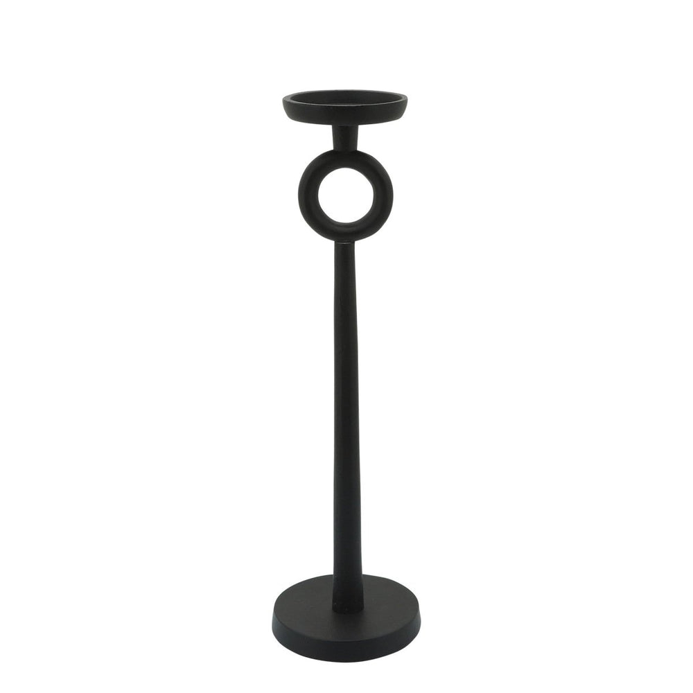 
                      
                        lily & onyx Black Metal Candle Holder with Circle Design - lily & onyx
                      
                    