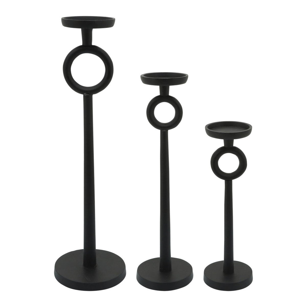 
                      
                        lily & onyx Black Metal Candle Holder with Circle Design - lily & onyx
                      
                    