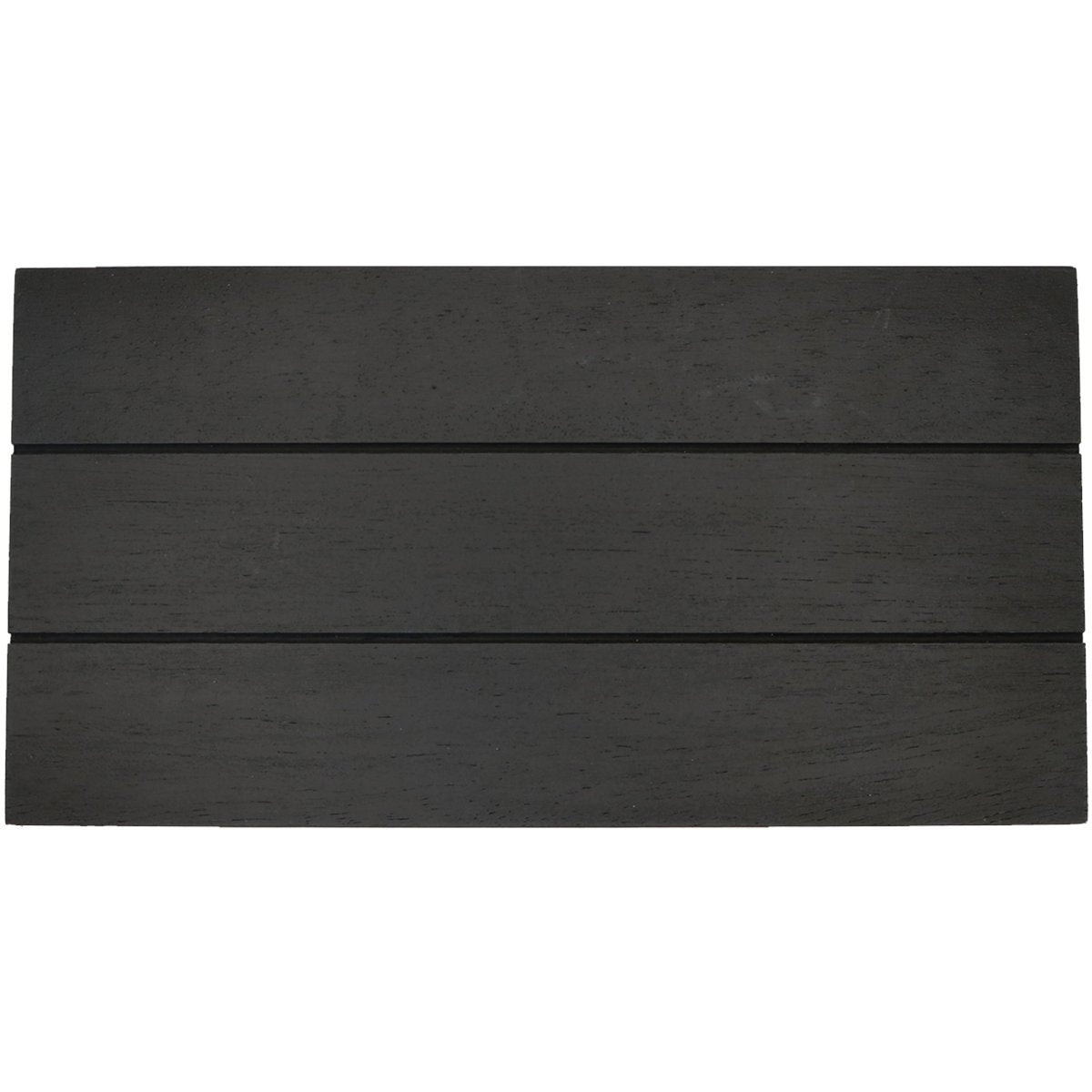 Black Round Wood Tray, Small