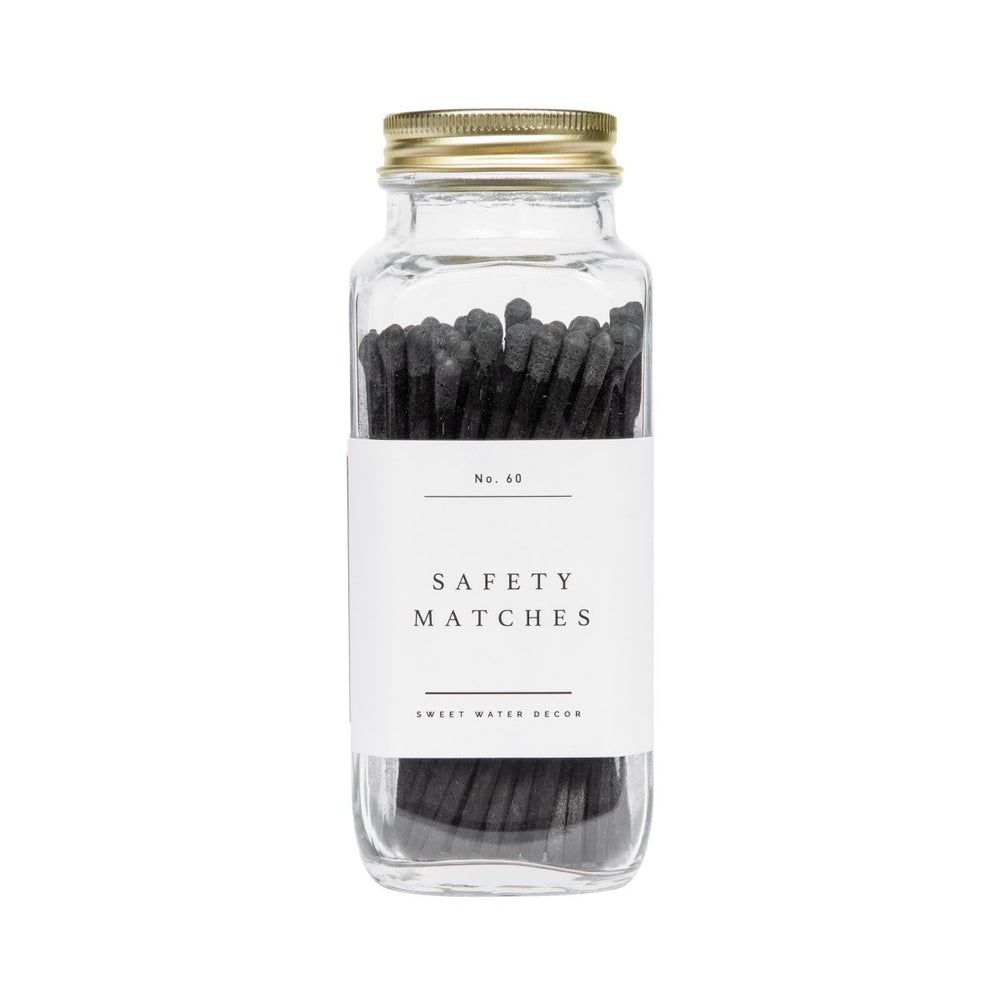 
                      
                        Sweet Water Decor Black Safety Matches - 60 Count, 3.75" - lily & onyx
                      
                    