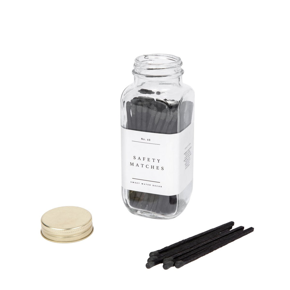 
                      
                        Sweet Water Decor Black Safety Matches - 60 Count, 3.75" - lily & onyx
                      
                    