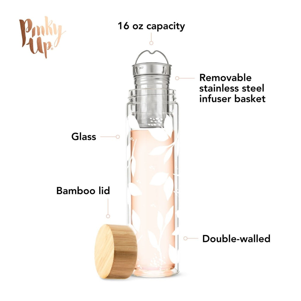 
                      
                        Pinky Up Blair™ Bee Glass Travel Infuser Mug - lily & onyx
                      
                    