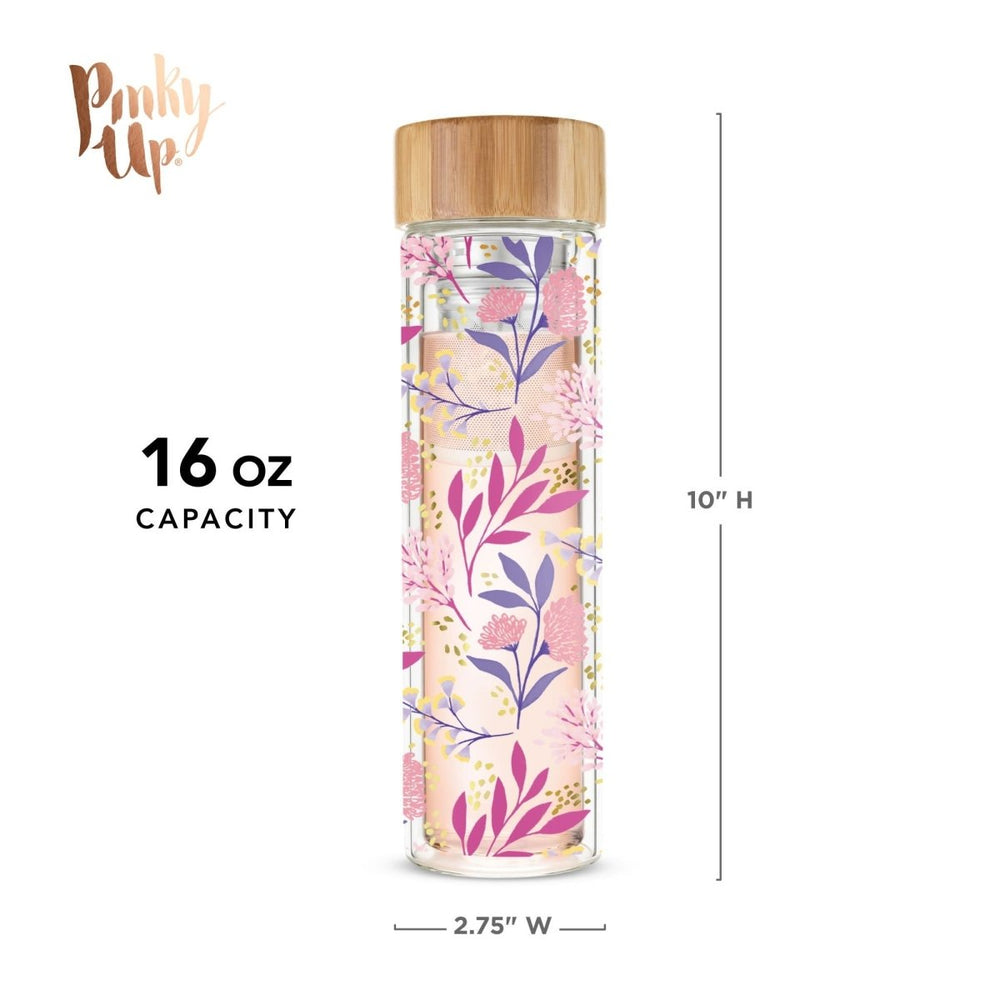 
                      
                        Pinky Up Blair™ Botanical Bliss Glass Travel Infuser Mug - lily & onyx
                      
                    