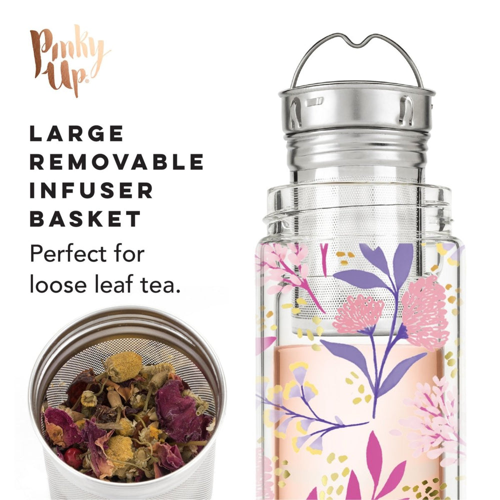 
                      
                        Pinky Up Blair™ Botanical Bliss Glass Travel Infuser Mug - lily & onyx
                      
                    