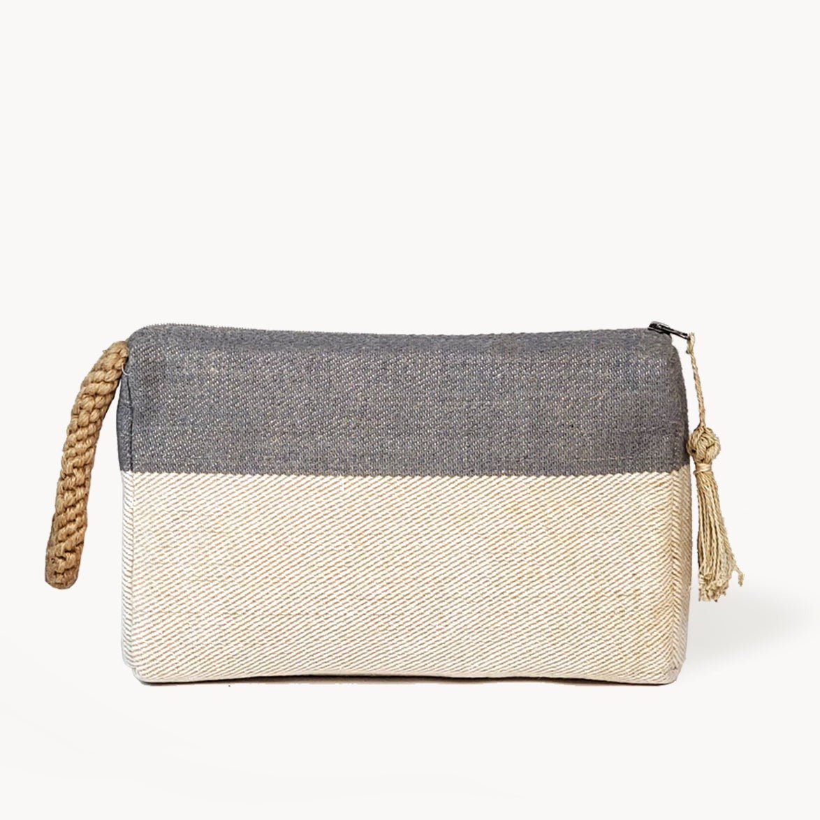 KORISSA Block A Clutch, Gray - lily & onyx