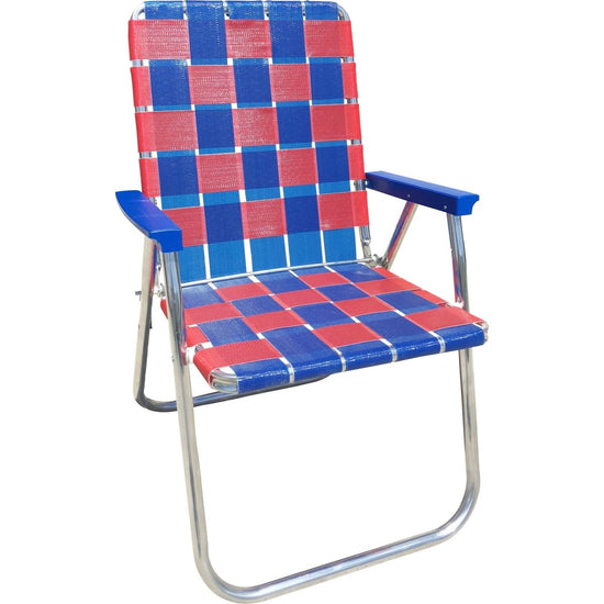 Lawn Chair USA Blue & Red Classic Lawn Chair - lily & onyx