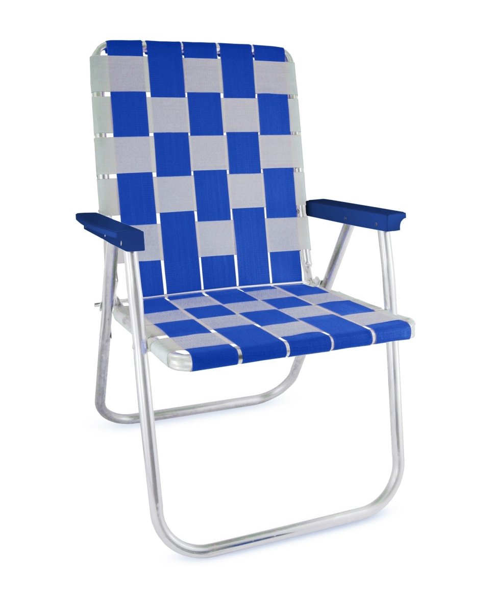 Lawn Chair USA Blue & White Classic Lawn Chair - lily & onyx