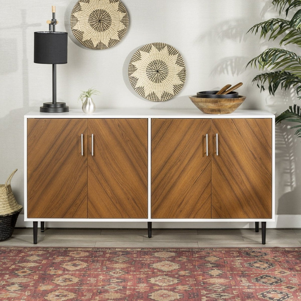 Walker Edison Bookmatch Hampton Buffet Sideboard - lily & onyx