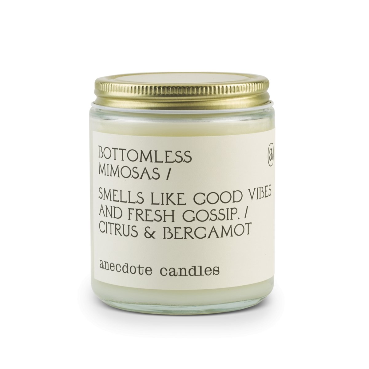 Anecdote Candles Bottomless Mimosas | 7.8 Oz Glass Candle | Citrus & Bergamot - lily & onyx